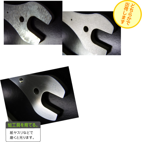 ���]�ԃc�[���E�J�G���H��̕\�ʉ��H