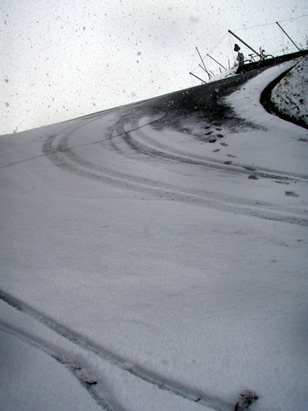 大晦日に
本格的に雪が降る
