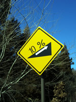 3.
これでもかという標識、ふたつめ。