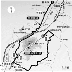 中津川線地図